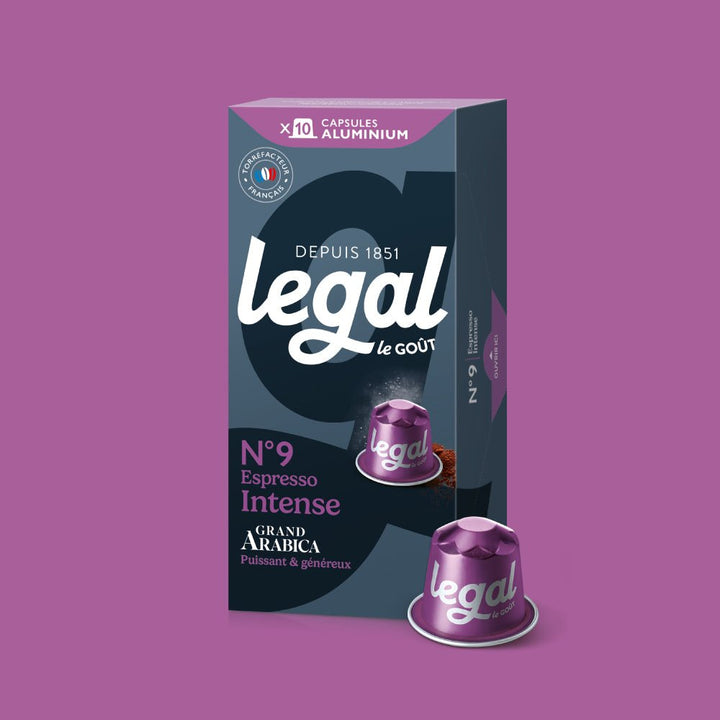Capsules compatibles Nespresso Espresso x10 - Cafés Legal