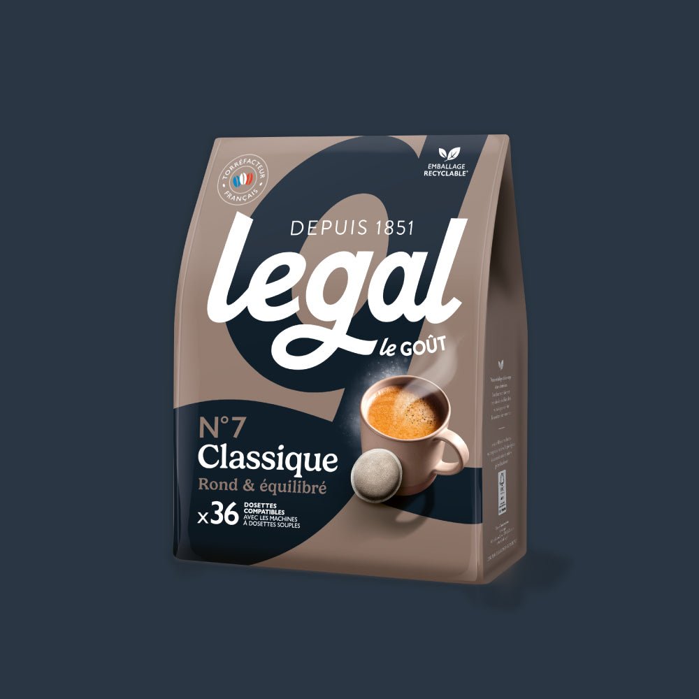 Dosettes compatibles Senseo Classique x36 - Cafés Legal