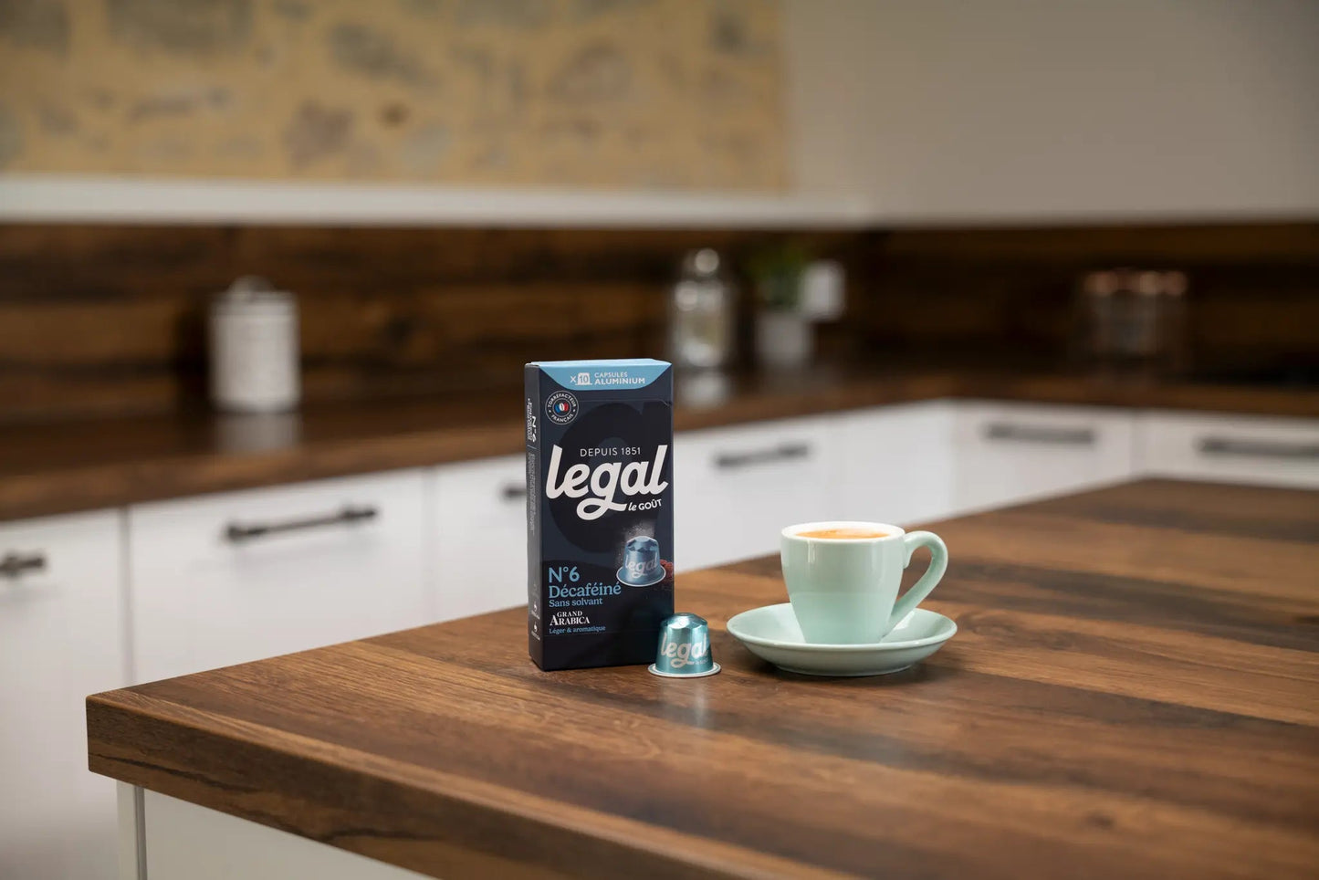 Pack capsules compatibles Nespresso® Décaféiné 10x10 - Cafés Legal - Cafés Legal