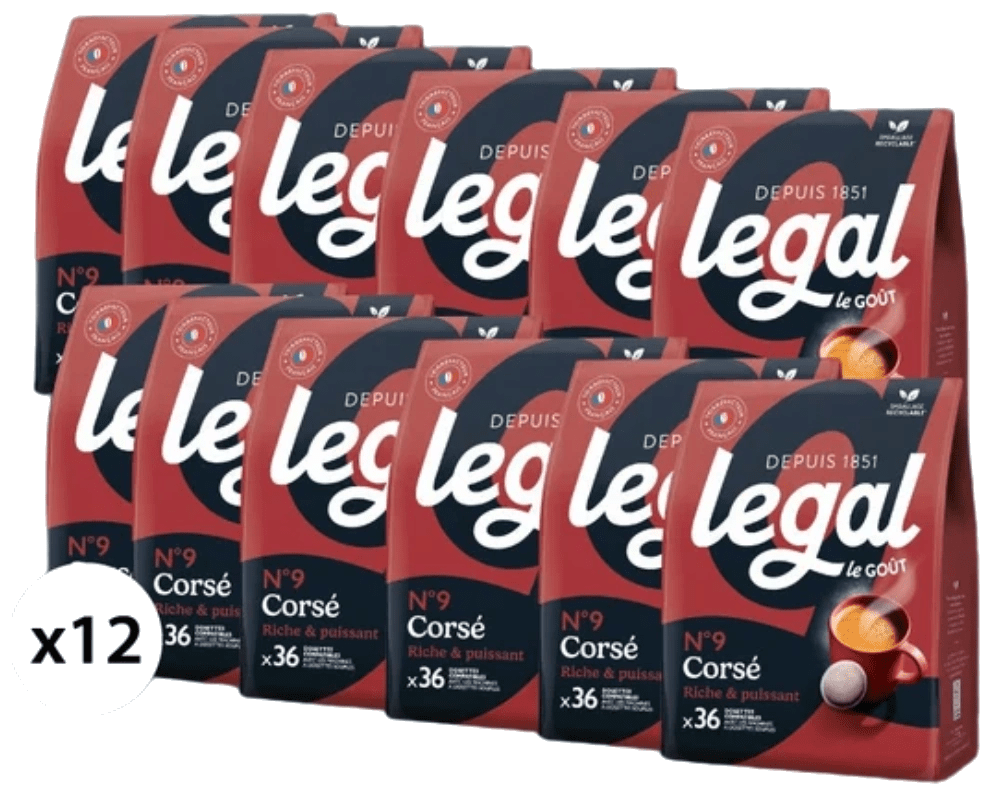 Pack dosettes compatibles Senseo® Corsé 12x36
