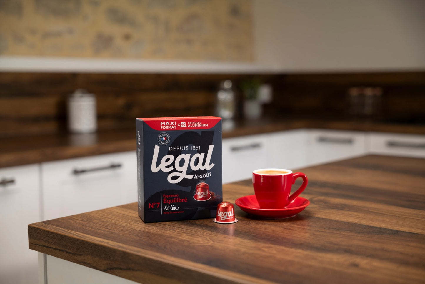 Capsules compatibles Nespresso® Équilibré x40 - Cafés Legal - Cafés Legal