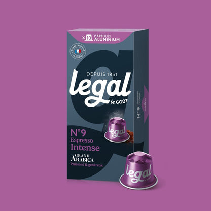 Capsules compatibles Nespresso Espresso x10 - Cafés Legal