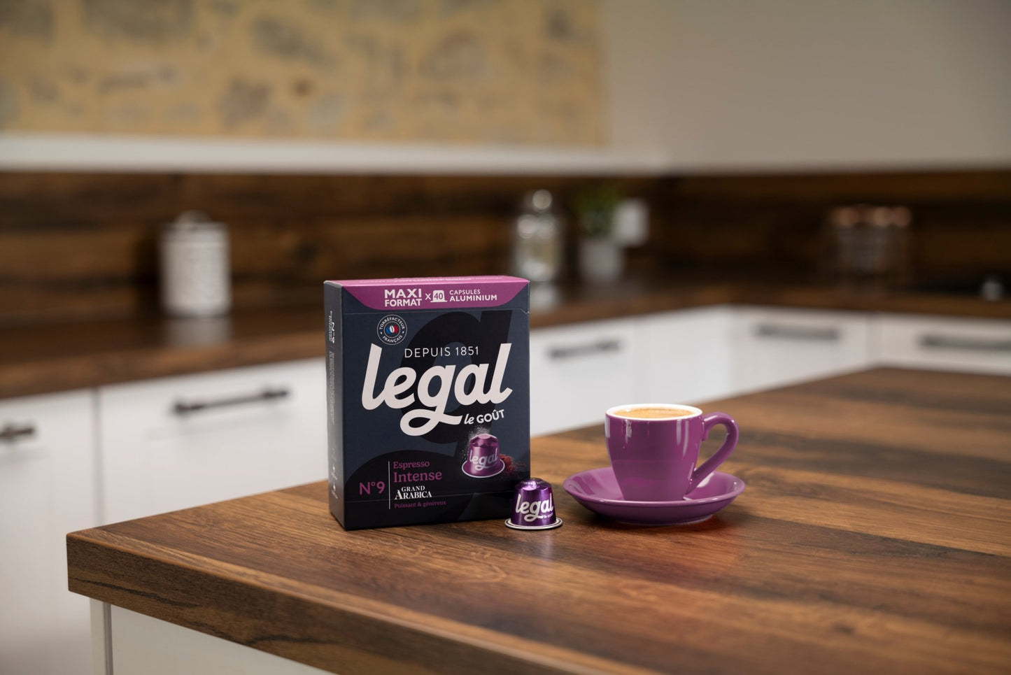 Capsules compatibles Nespresso® Espresso x40 - Cafés Legal - Cafés Legal
