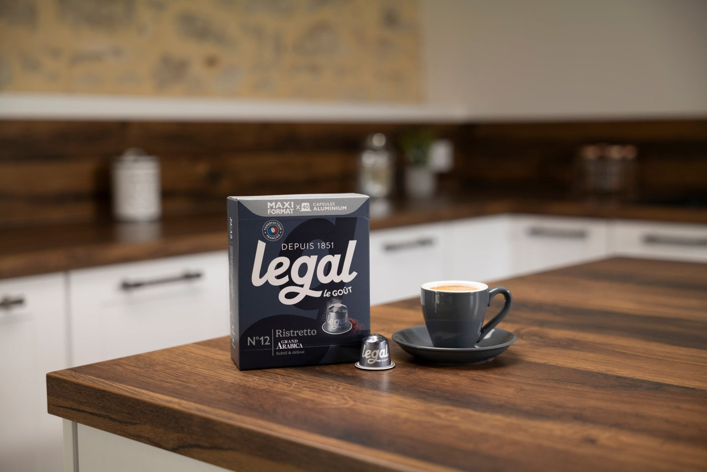 Capsules compatibles Nespresso® Ristretto x40 - Cafés Legal - Cafés Legal