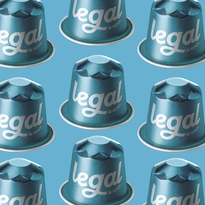 Pack capsules compatibles Nespresso Décaféiné 10x10 - Cafés Legal