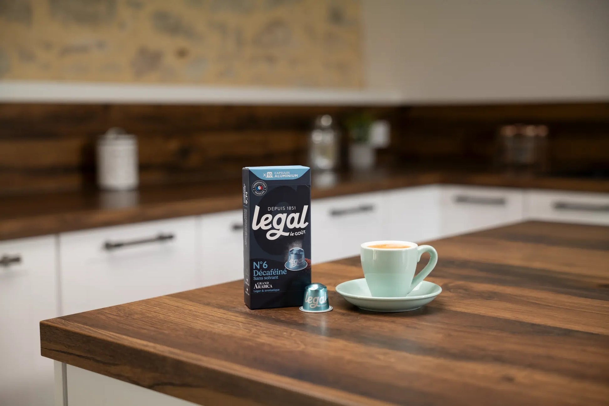 Pack capsules compatibles Nespresso® Décaféiné 10x10 - Cafés Legal - Cafés Legal