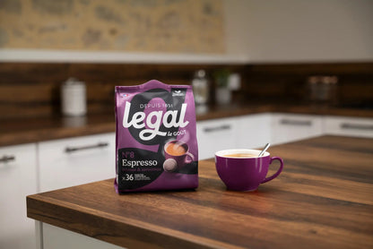 Pack dosettes compatibles Senseo Espresso® 12x36 - Cafés Legal - Cafés Legal
