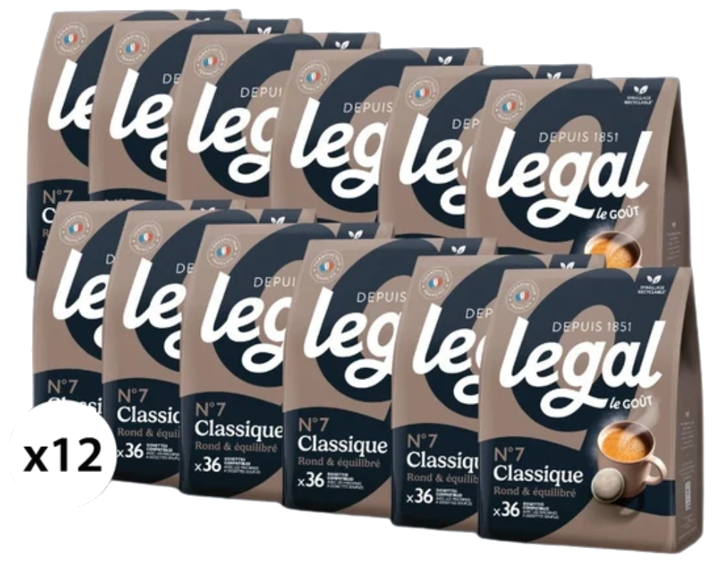 Pack Dosettes compatibles Senseo® Classique 12x36