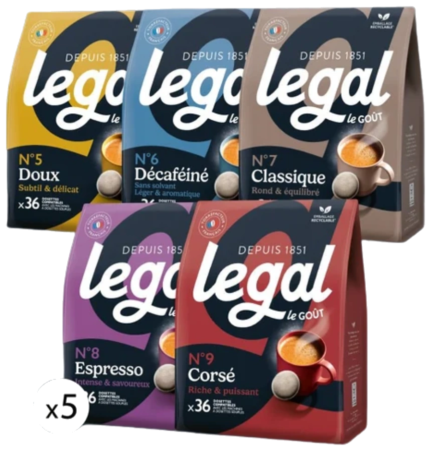 Pack Découverte dosettes compatibles Senseo®  5x36